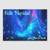 Feliz Navidad - Qaanaq - Nordlichter Magnetkarte (Vorderseite)