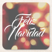 Feliz Navidad Rechteckiger Pappuntersetzer (Vorderseite)
