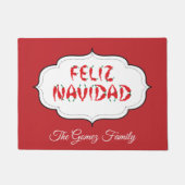 Feliz Navidad Red Chile Pepper Fußmatte (Vorderseite)
