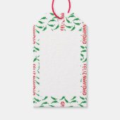 Feliz Navidad Red Chile Pepper Geschenkanhänger (Vorderseite)