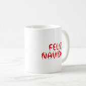 Feliz Navidad Red Chile Pepper Kaffeetasse (VorderseiteRechts)