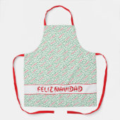 Feliz Navidad Red Chile Pepper Schürze (Vorderseite)
