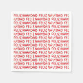 Feliz Navidad Red Chile Pepper Serviette (Vorderseite)