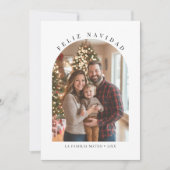 Feliz Navidad Red. Foto Feiertagskarte (Vorderseite)