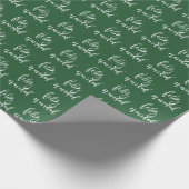 Feliz Navidad Red und White Christmas Geschenkpapier (Ecke)