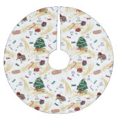 Feliz navidad, regalos y dulces para todos. polyester weihnachtsbaumdecke (Vorderseite)