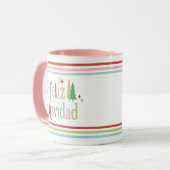 Feliz Navidad | Retro Christmas Tasse (Vorderseite Links)
