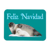 Feliz Navidad - Ringed Siegel Magnet (Horizontal)