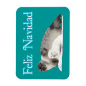 Feliz Navidad - Ringed Siegel Magnet (Vertikal)