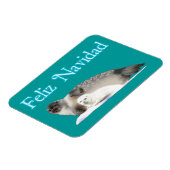 Feliz Navidad - Ringed Siegel Magnet (Linke Seite)