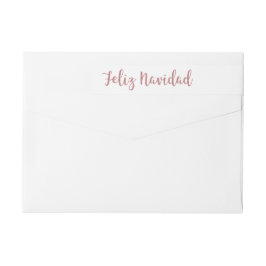 Feliz Navidad Rose Gold Pink Imitats Glitzer