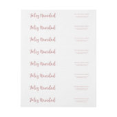 Feliz Navidad Rose Gold Pink Imitats Glitzer (Bogen)