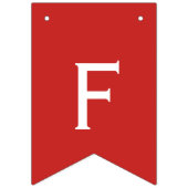 Feliz Navidad rote und weiße Flaggen-Flaggen Wimpelkette (Zweite Fahne)