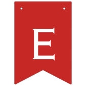 Feliz Navidad rote und weiße Flaggen-Flaggen Wimpelkette (Dritte Fahne)