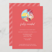 Feliz Navidad Santa Christmas Einladung (Vorne/Hinten)