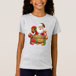 Feliz Navidad Santa Christmas T-Shirt