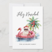 Feliz Navidad Santa Claus Beach Weihnachten (Vorderseite)