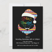 Feliz Navidad Santa Claus Weihnachts-Party Einladung (Vorderseite)