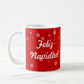 Feliz Navidad Schneeflocken Kaffeetasse (Links)
