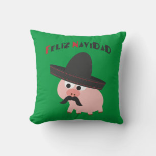 Feliz Navidad! Schwein Kissen