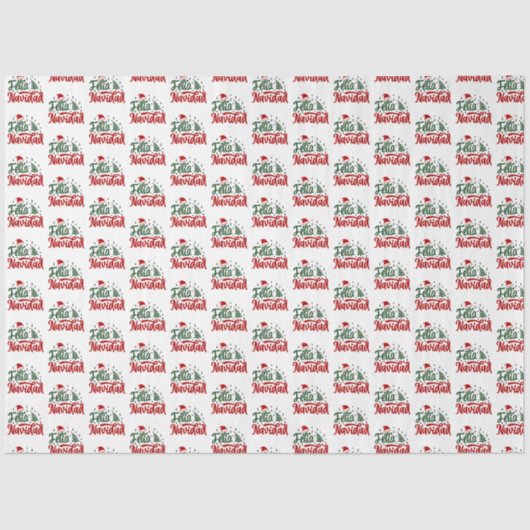 Feliz Navidad Seidenpapier (Vorderseite)