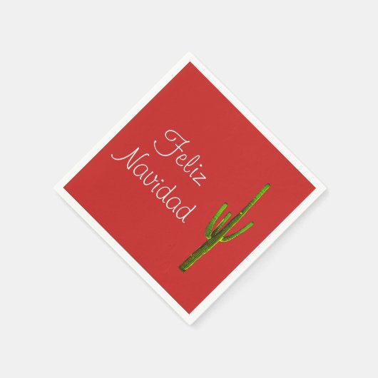 Feliz Navidad Serviette (Ecke)