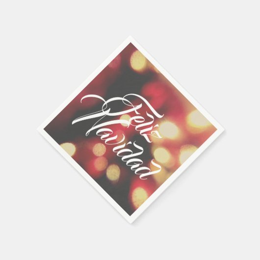 Feliz Navidad Serviette (Ecke)