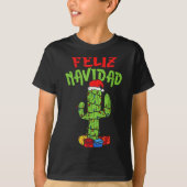 Feliz Navidad Shirt Mexican Christmas Cactus Xmas  (Vorderseite)