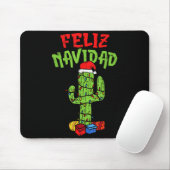 Feliz Navidad Shirt Mexican Christmas Cactus Xmas Mousepad (Mit Mouse)