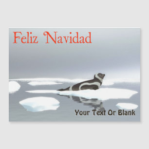 Feliz Navidad - Siegel Ribbon Magnetkarte