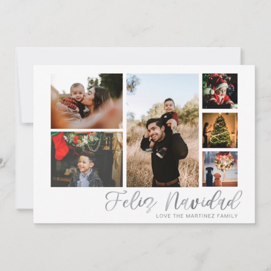 Feliz Navidad Silver 6 Foto (Vorderseite)