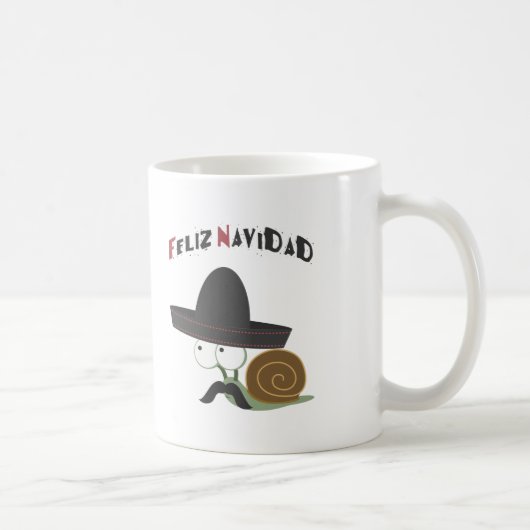 Feliz Navidad Snail Kaffeetasse (Rechts)