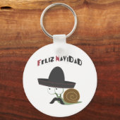 Feliz Navidad Snail Schlüsselanhänger (Vorderseite)