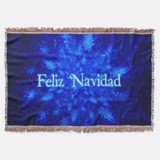 Feliz Navidad - Snowburst Decke (Vorderseite)