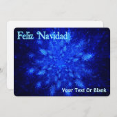 Feliz Navidad - Snowburst Feiertagskarte (Vorne/Hinten)
