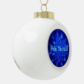 Feliz Navidad - Snowburst Keramik Kugel-Ornament (Links)