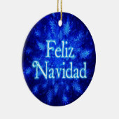 Feliz Navidad - Snowburst Keramik Ornament (Rechts)