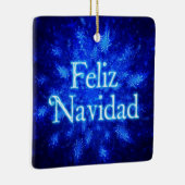 Feliz Navidad - Snowburst Keramikornament (Rechts)