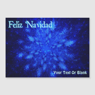Feliz Navidad - Snowburst Magnetkarte