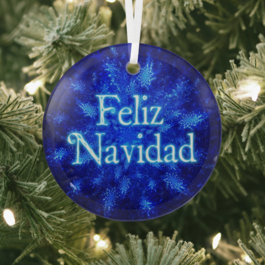 Feliz Navidad - Snowburst Ornament Aus Glas (InSitu)