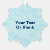 Feliz Navidad - Snowburst Ornament Karte (Rückseite)