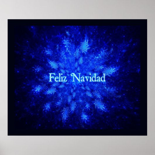 Feliz Navidad - Snowburst Poster (Vorne)