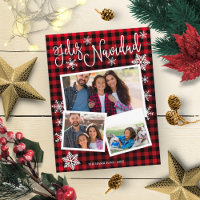 Feliz Navidad Snowflake Rustikale 3 Fotos Weihnach