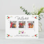 Feliz Navidad, Spanglish-Fotokarte Einladung (Stehend Vorderseite)