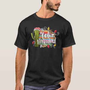 Feliz Navidad Spanisch Frohe Weihnachten Funny Chr T-Shirt