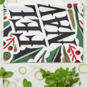 Feliz Navidad Spanisch frohe Weihnachten Geschirrtuch (Gefaltet)