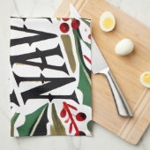 Feliz Navidad Spanisch frohe Weihnachten Geschirrtuch (Viertel Falte)