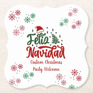 Feliz Navidad Spanisch Frohe Weihnachten Untersetzer