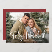 Feliz Navidad | Spanische Weihnachten mit Foto (Vorne/Hinten)