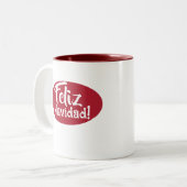 Feliz Navidad Spanische Weihnachtsfeier Tasse (Vorderseite Links)